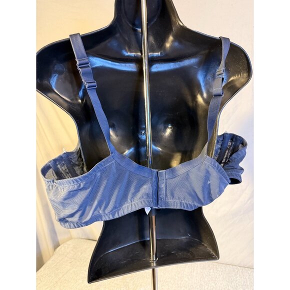 Cacique Navy Blue Lace womens Plus Size Bra 50C Underwire Supportive Sexy - Picture 3 of 3